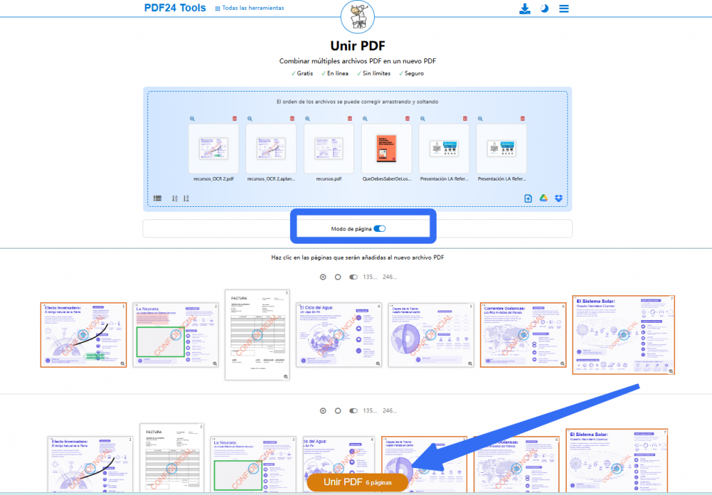 programas para unir pdf PDF24 Tools