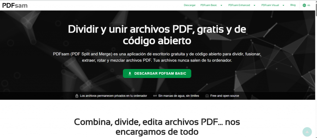 programas para unir pdf PDFsam Basic