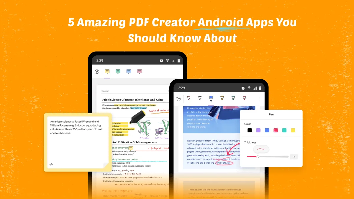 5 Amazing PDF Creator Android Apps You Should Know About