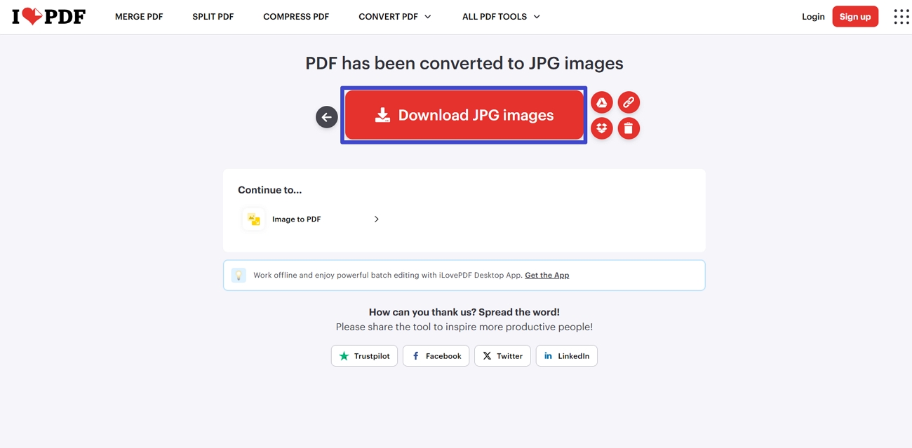 download extracted pdf images