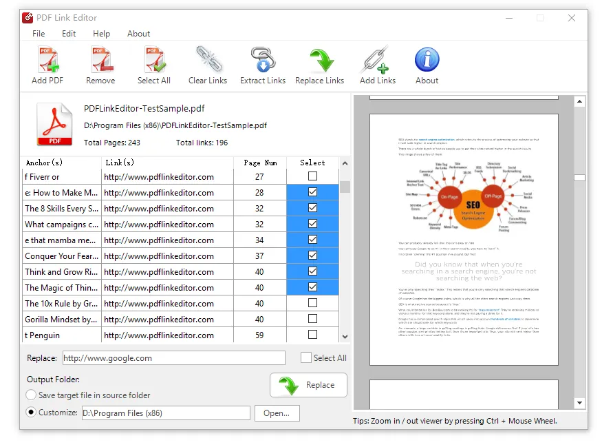 PDF Link Editor
