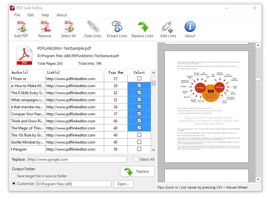 PDF Link Editor
