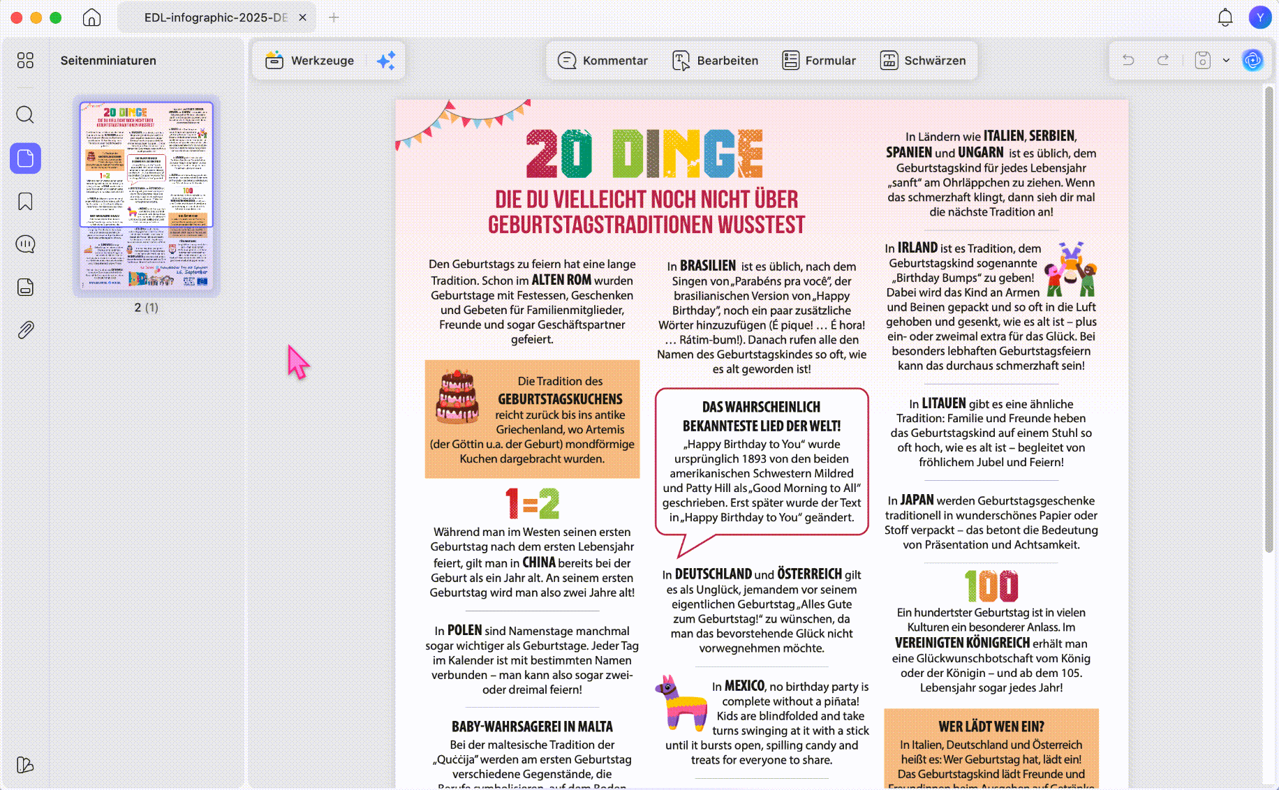 PDF mit UPDF auf dem Mac in JPG umwandeln