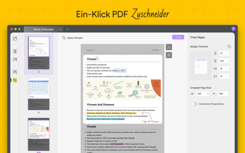 PDF zuschneiden UPDF