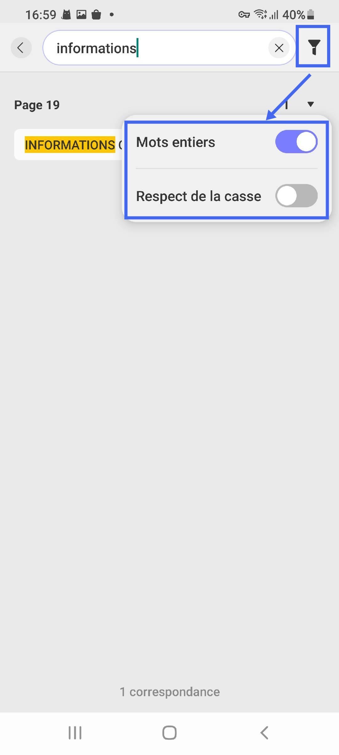 Icône de recherche