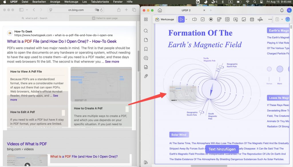 PDF Text auf Mac bearbeiten mit UPDF
