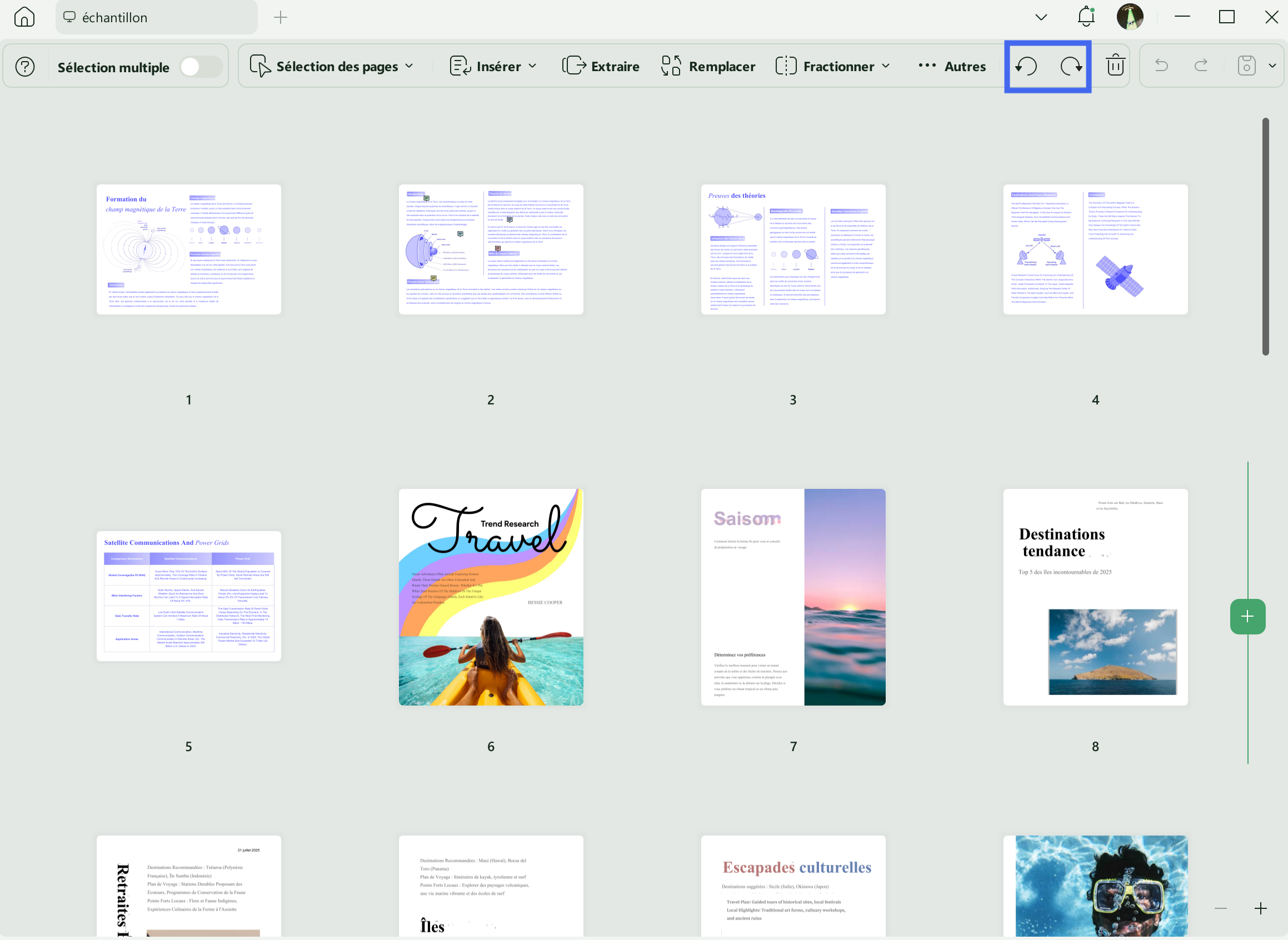 modifier orientation page pdf