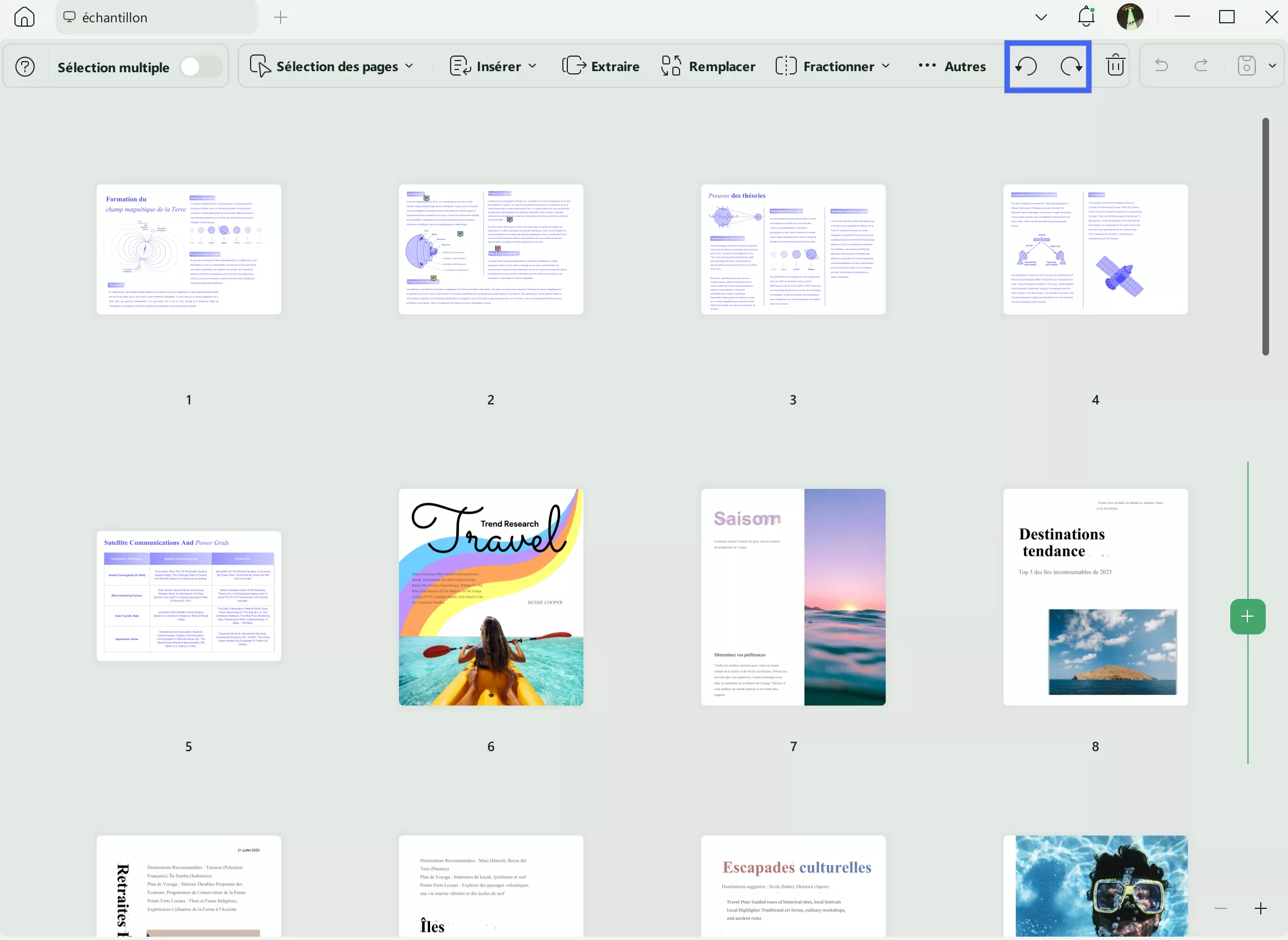 modifier orientation page pdf