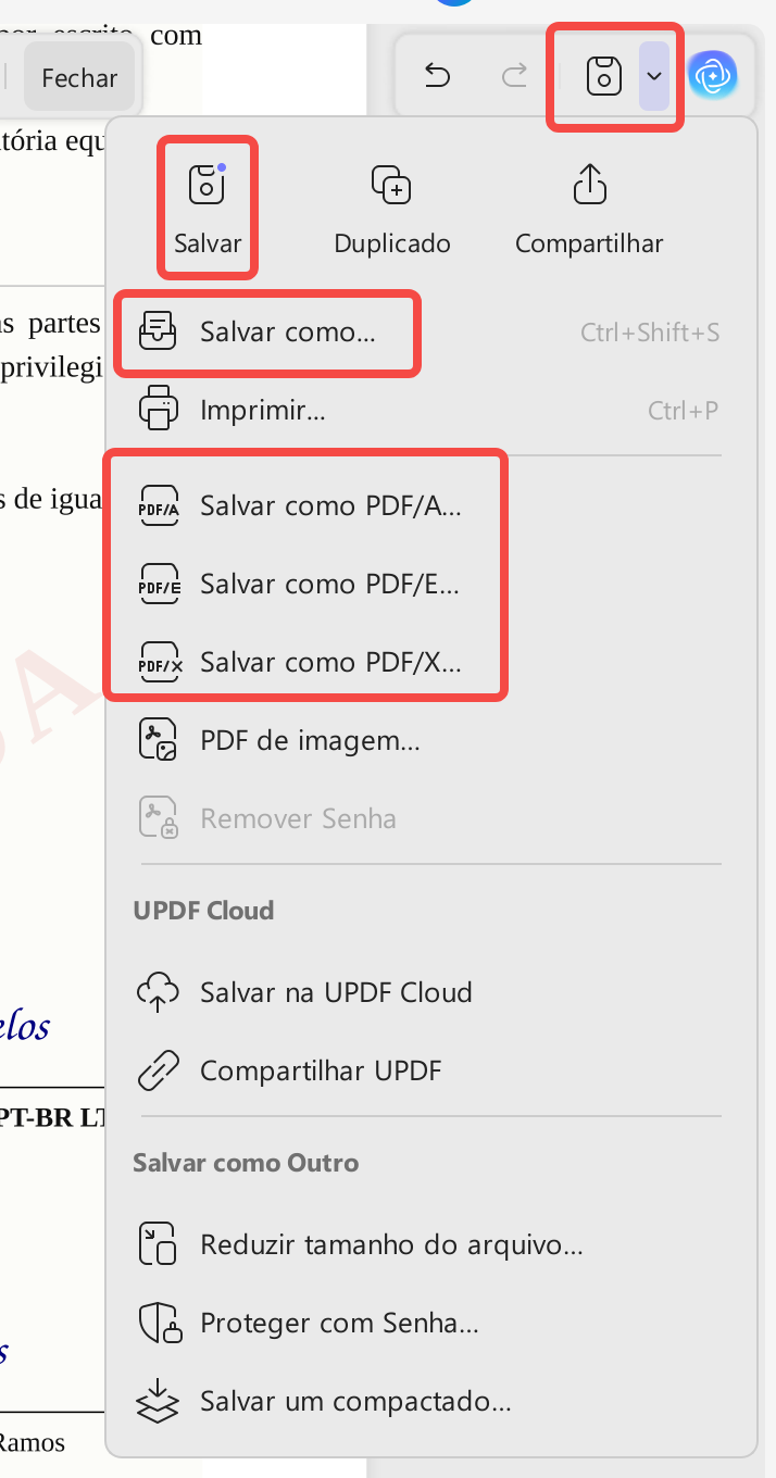 Excluir Páginas de PDF e salvar