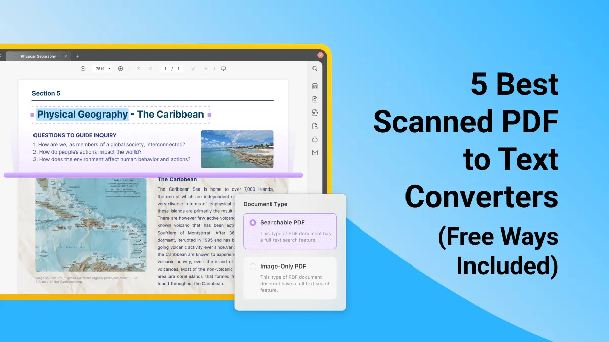 5 Best Scanned PDF to Text Converters (Free Ways Included)