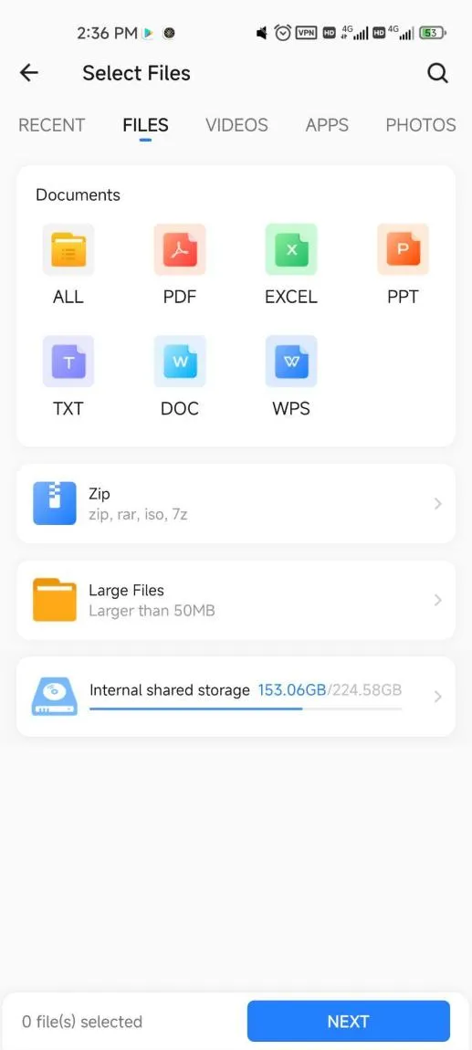 file sharing app android shareit