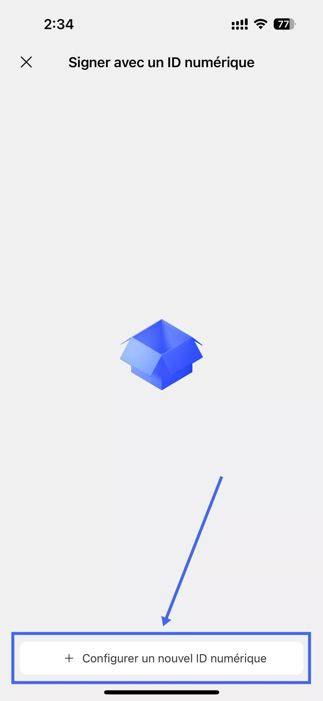 Créez ou signez directement