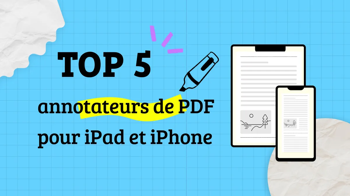 TOP 5 applications d'annotation de PDF pour iPad en 2024