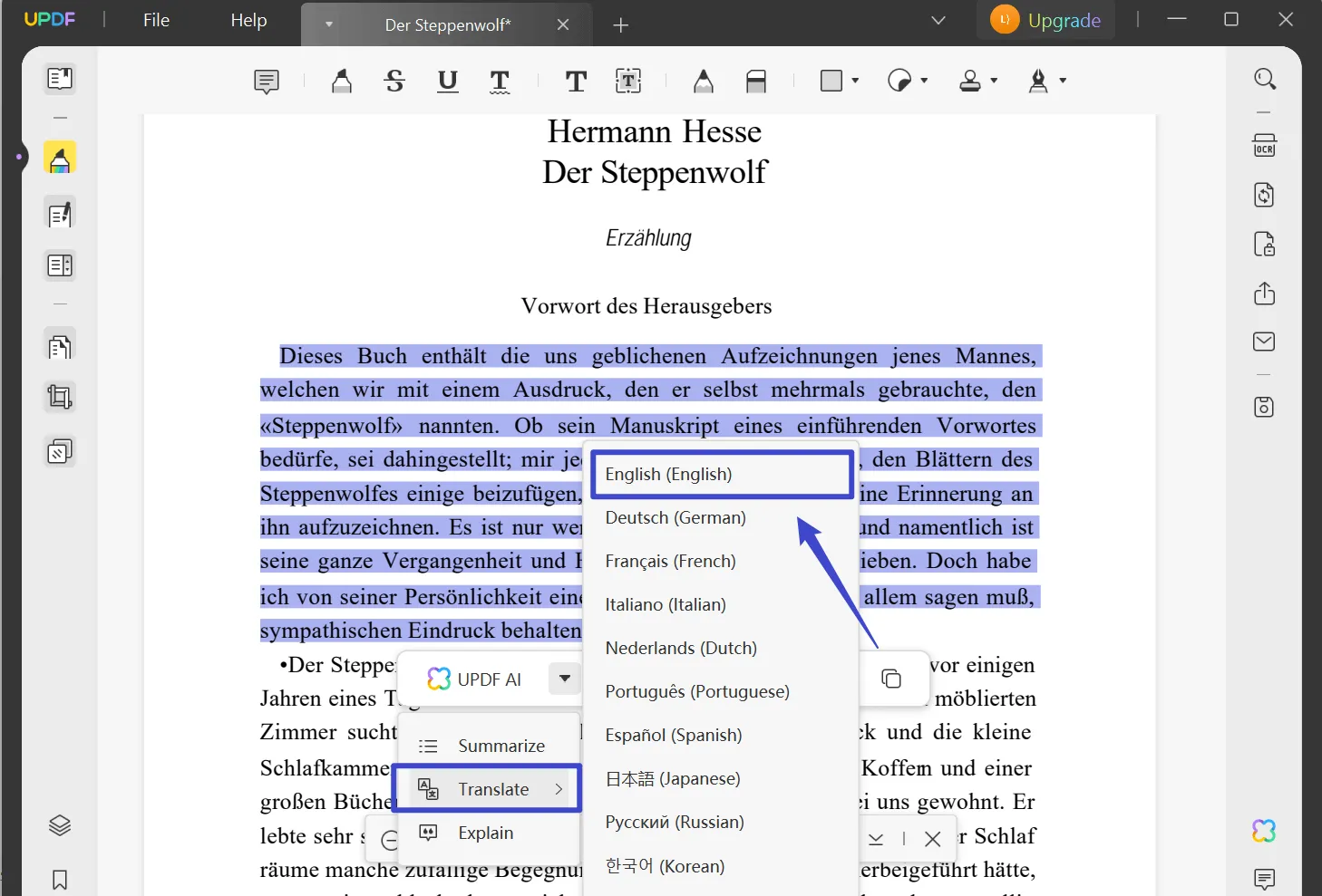 How To Translate German PDF To English Simple Methods UPDF