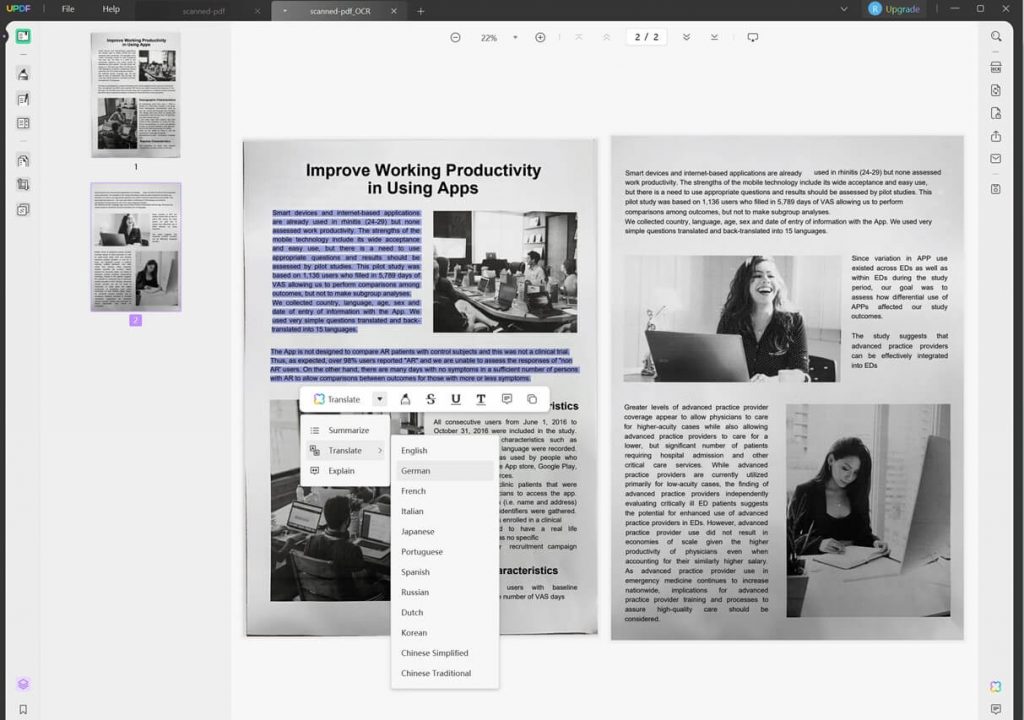 How to Translate Scanned PDFs? (100 Workable Ways) UPDF