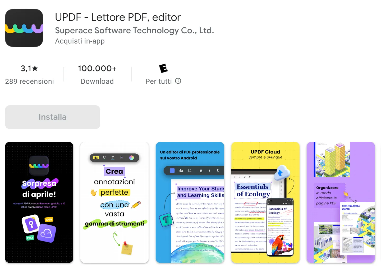 miglior lettore PDF per Android: UPDF
