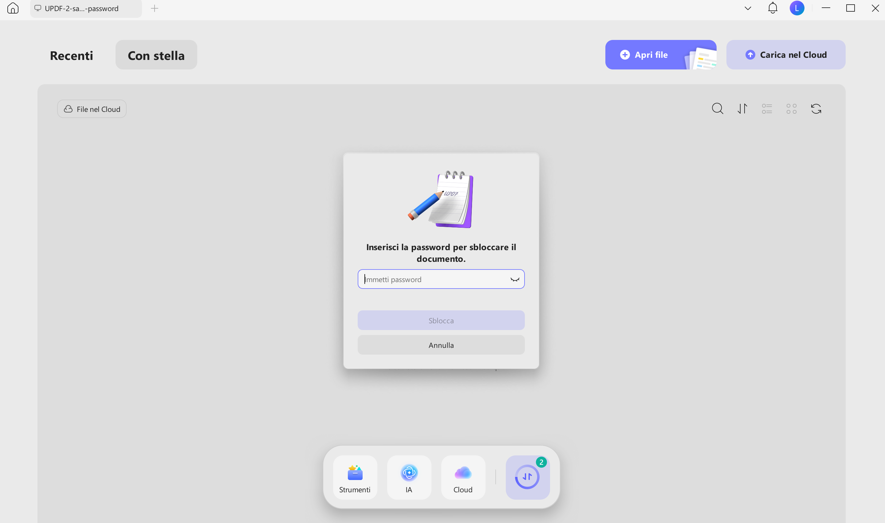 open a locked pdf