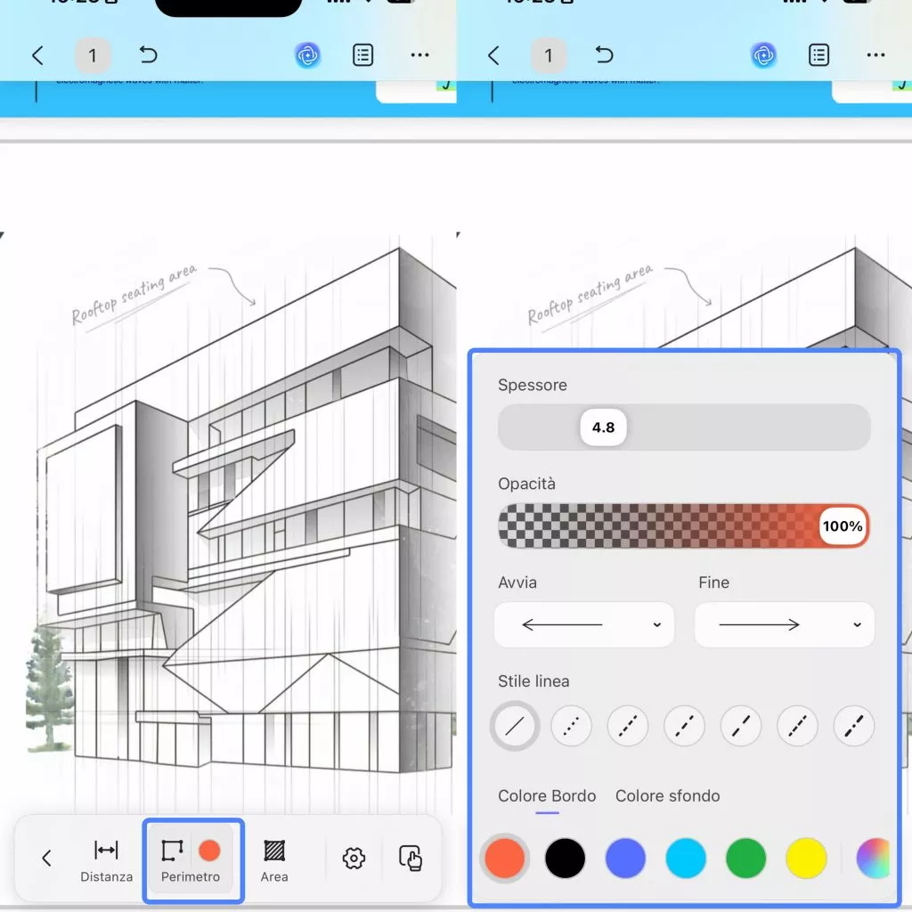 perimeter settings ios 