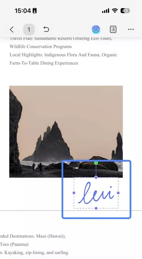 apply scan signature ios 