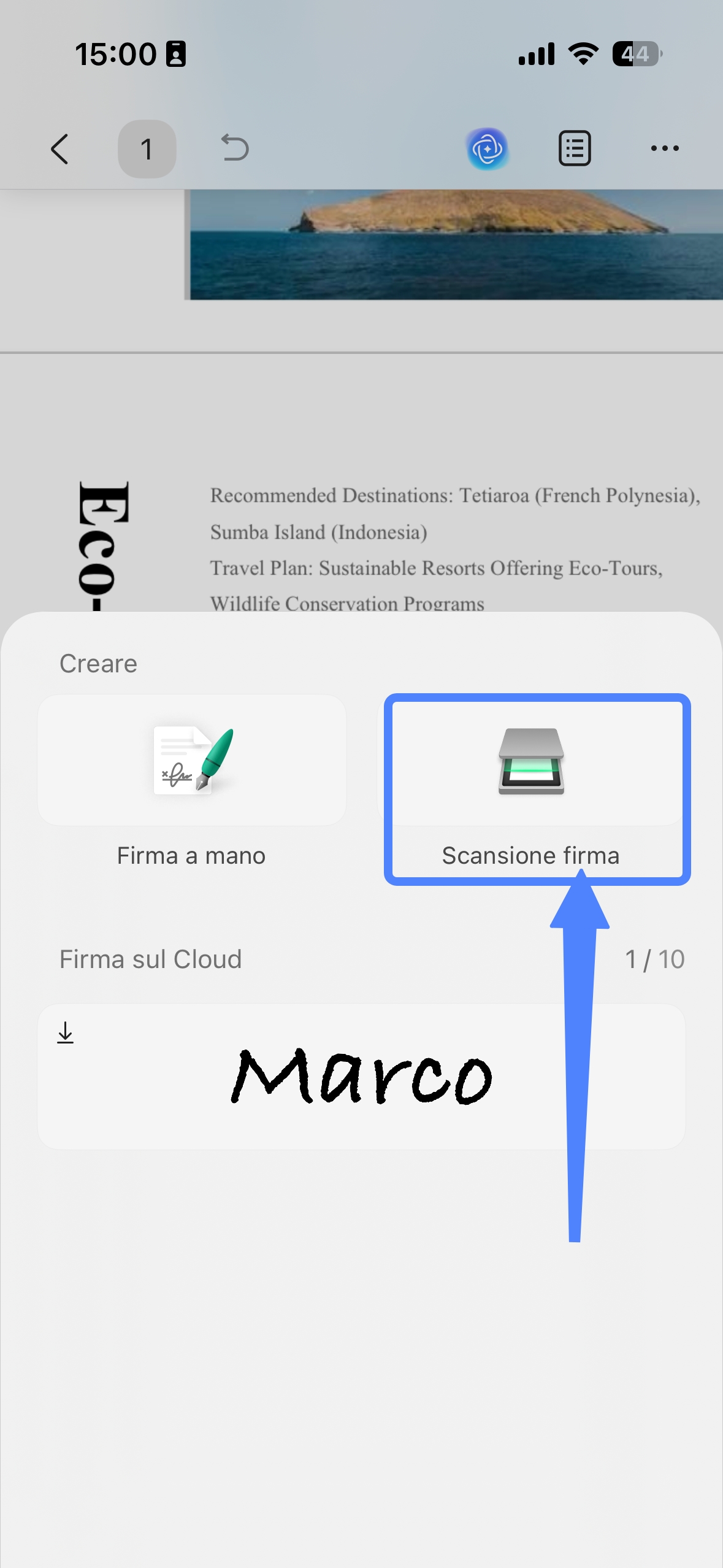 aggiungere la firma digitale al PDF