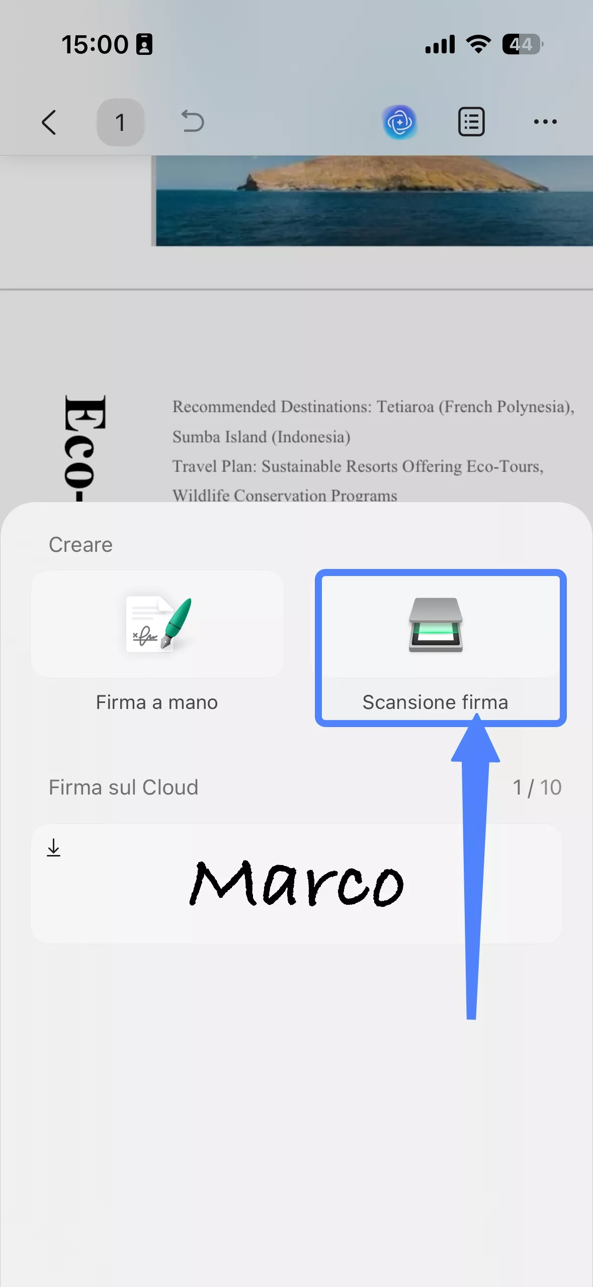 aggiungere la firma digitale al PDF
