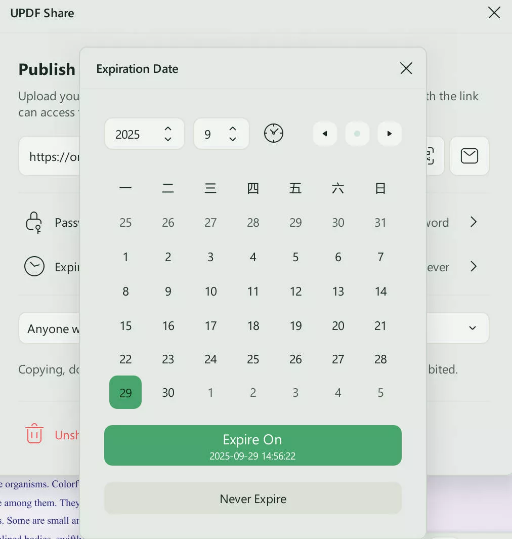 how to send pdf as a link