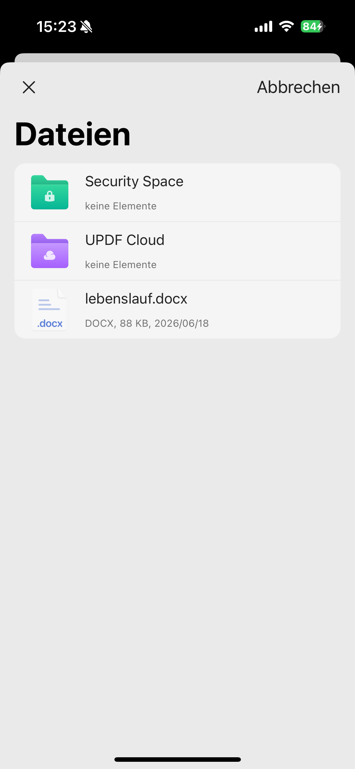 Word in PDF umwandeln auf dem Smartphone