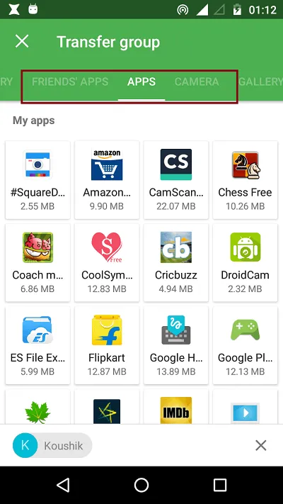 file sharing app android xender