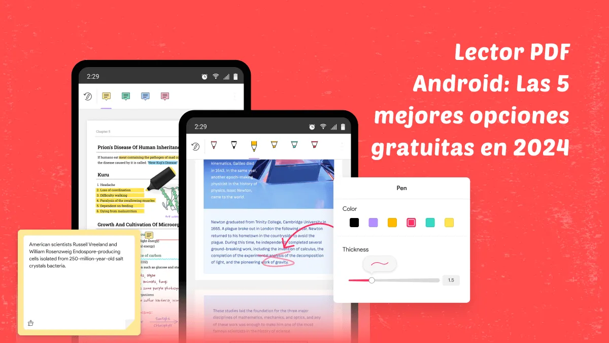 Lector PDF Android: Las 5 mejores opciones gratuitas en 2024