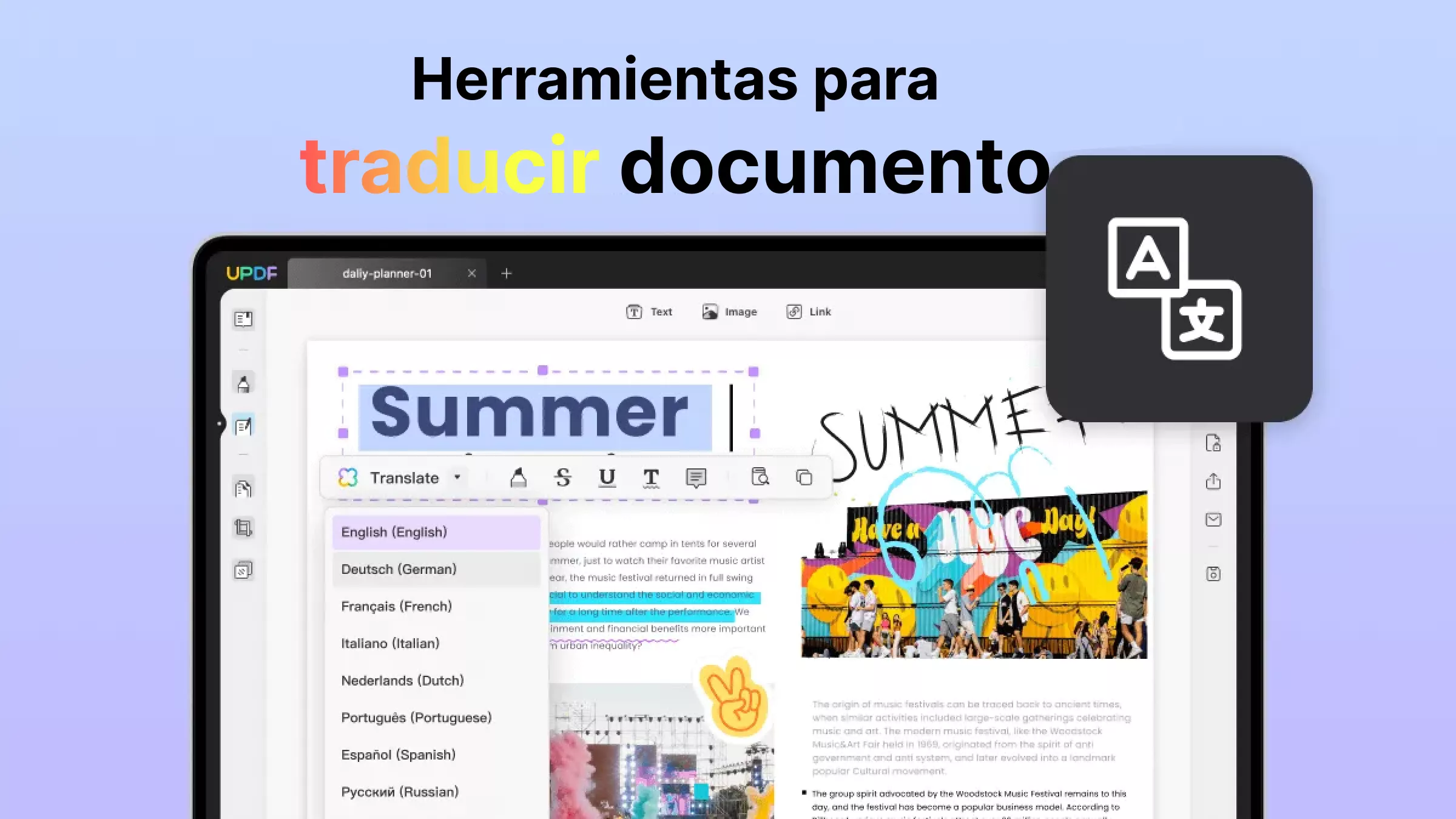 Herramientas para traducir documento rápidamente y correctamente