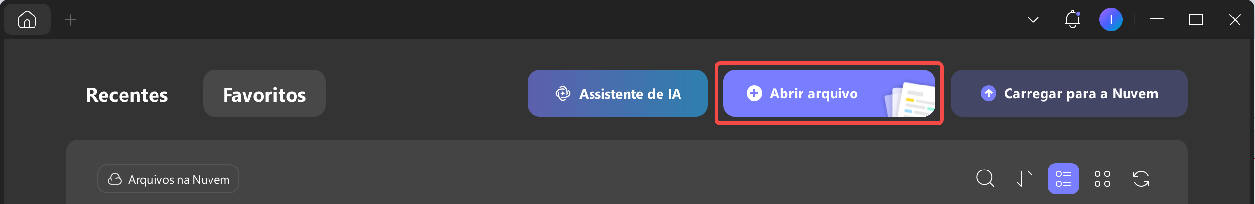 abrir arquivo