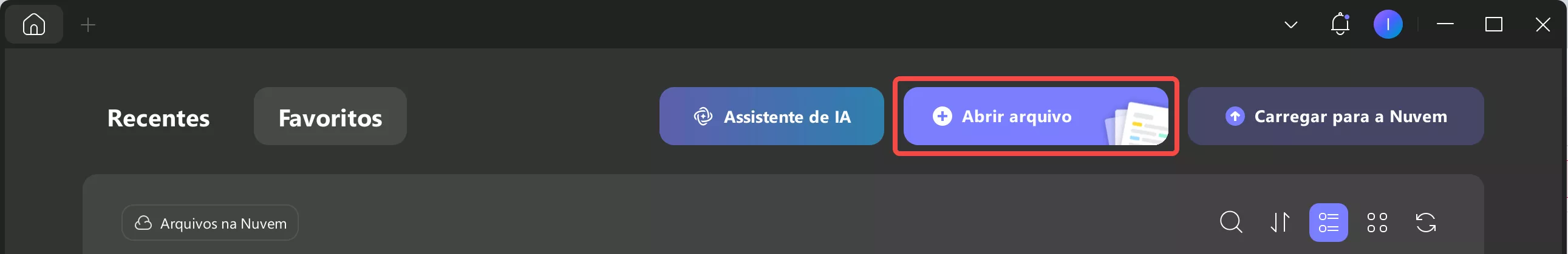 abrir arquivo no updf