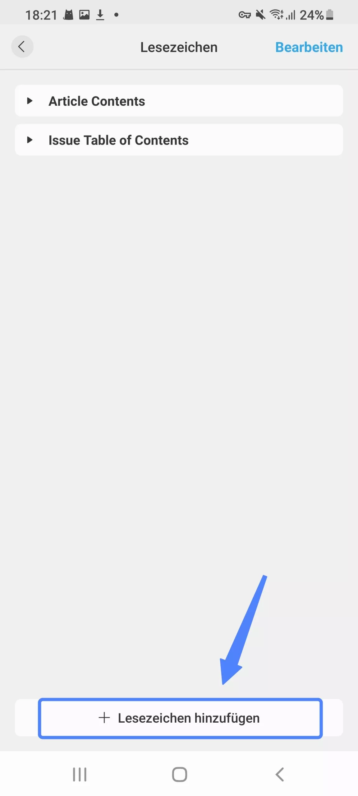 + Lesezeichen hinzufügen