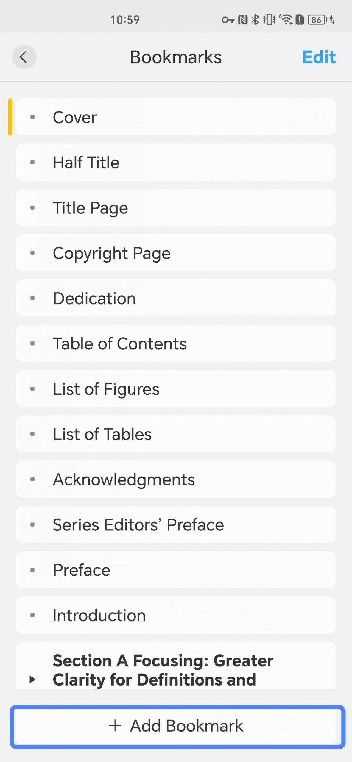 add new bookmark