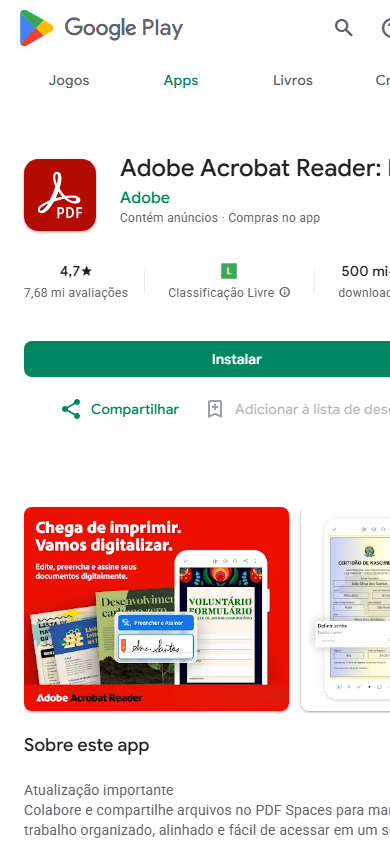 adobe acrobat aplicativo para editar pdf
