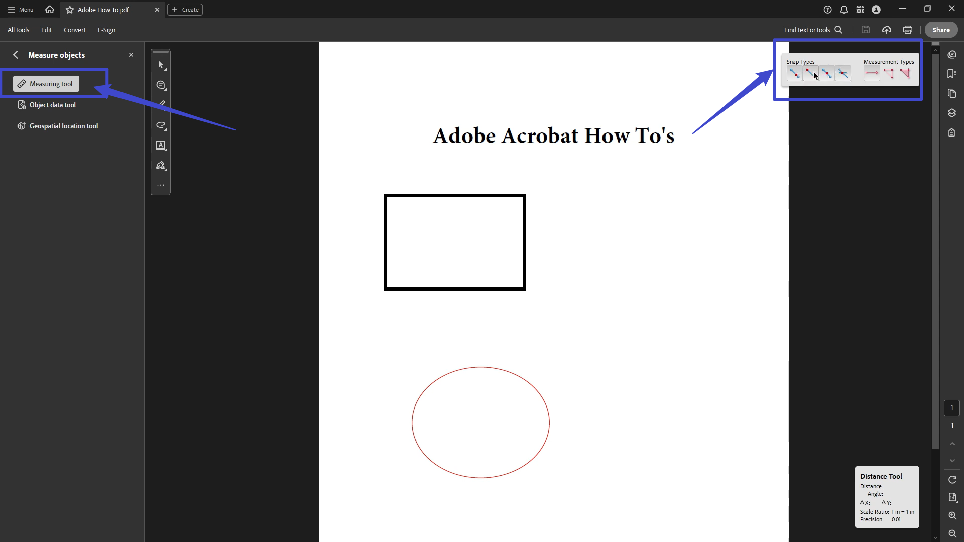 adobe acrobat measuring tools