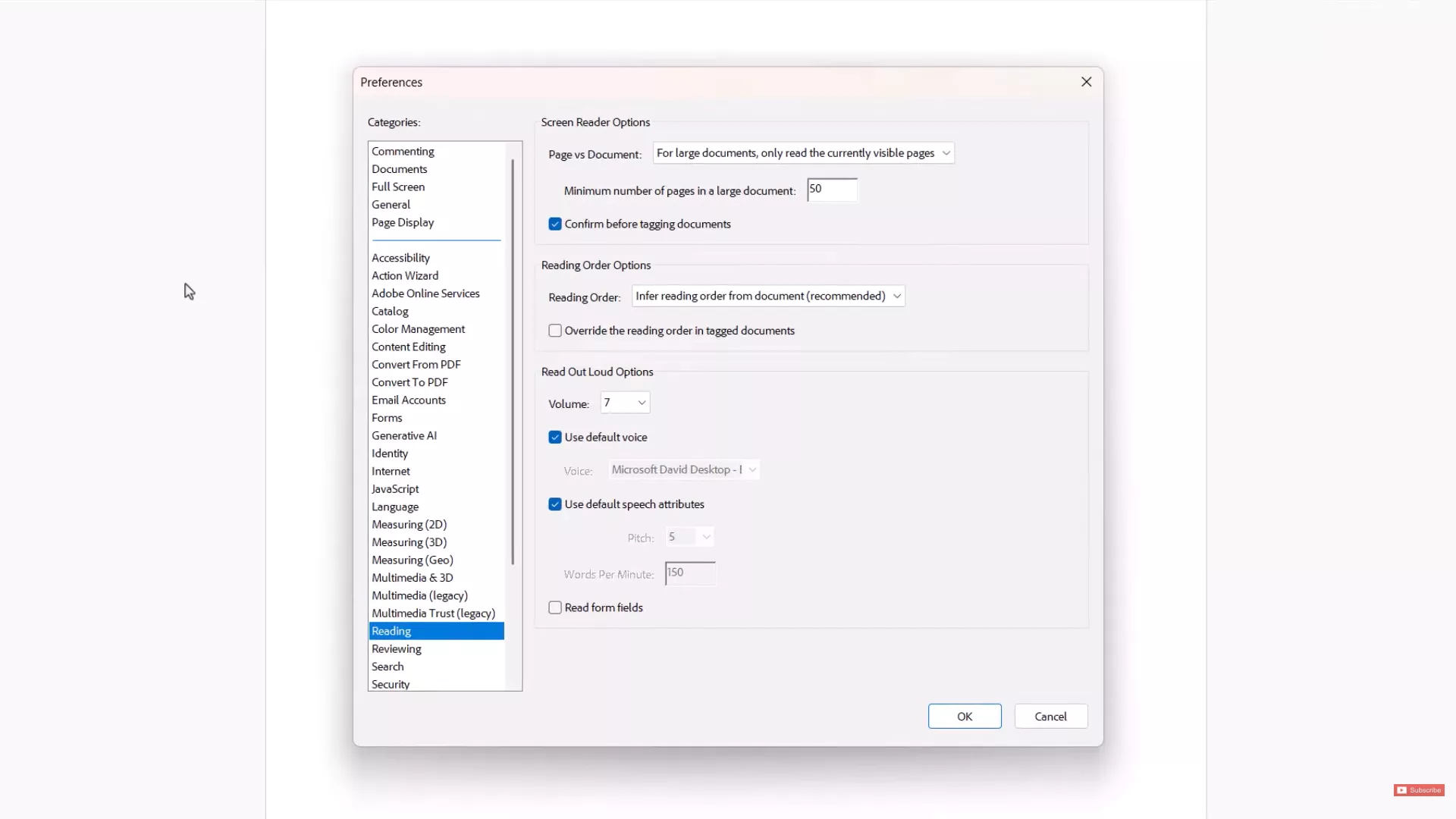 adobe customize pdf reading