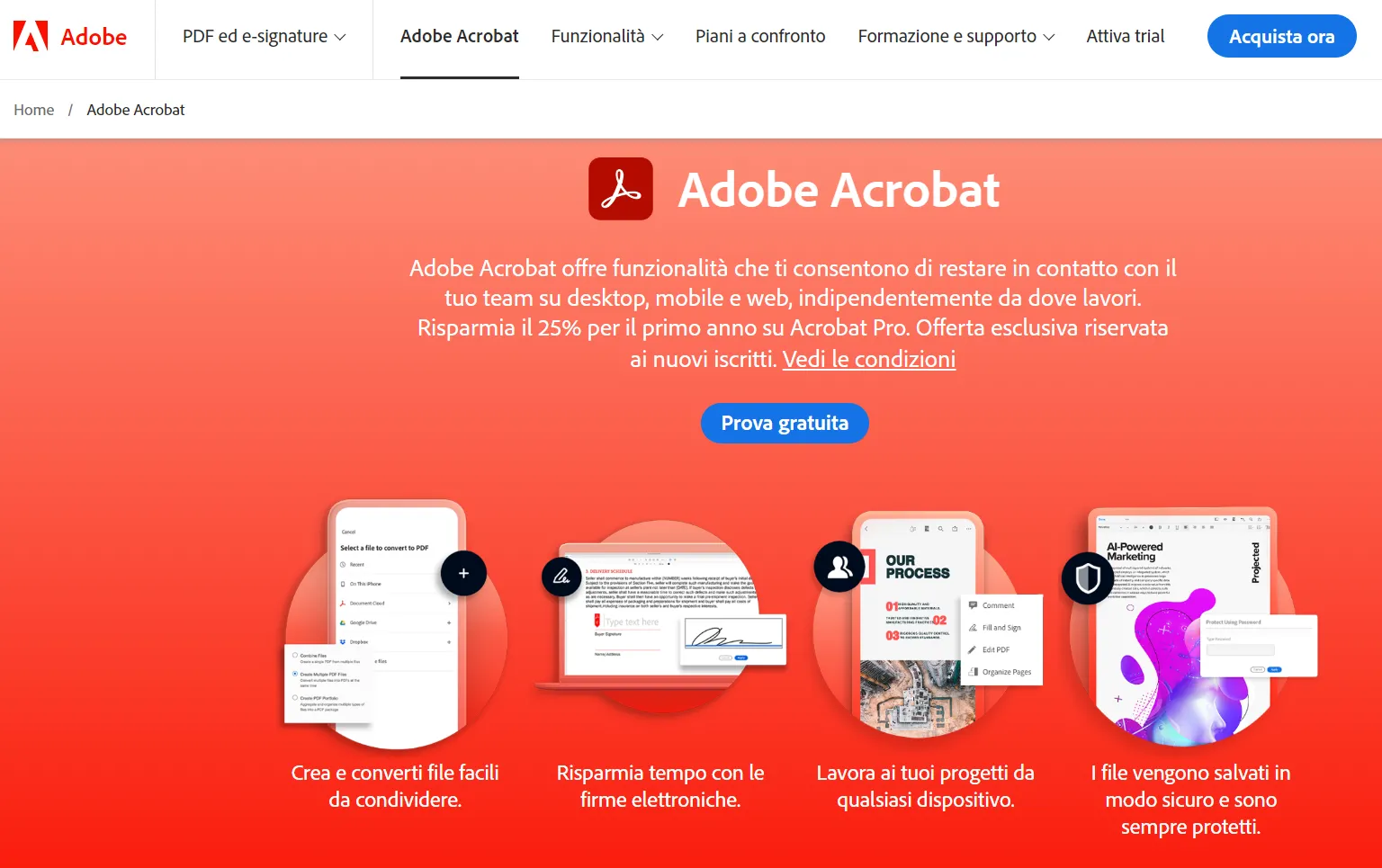 creatori di PDF Adobe Acrobat