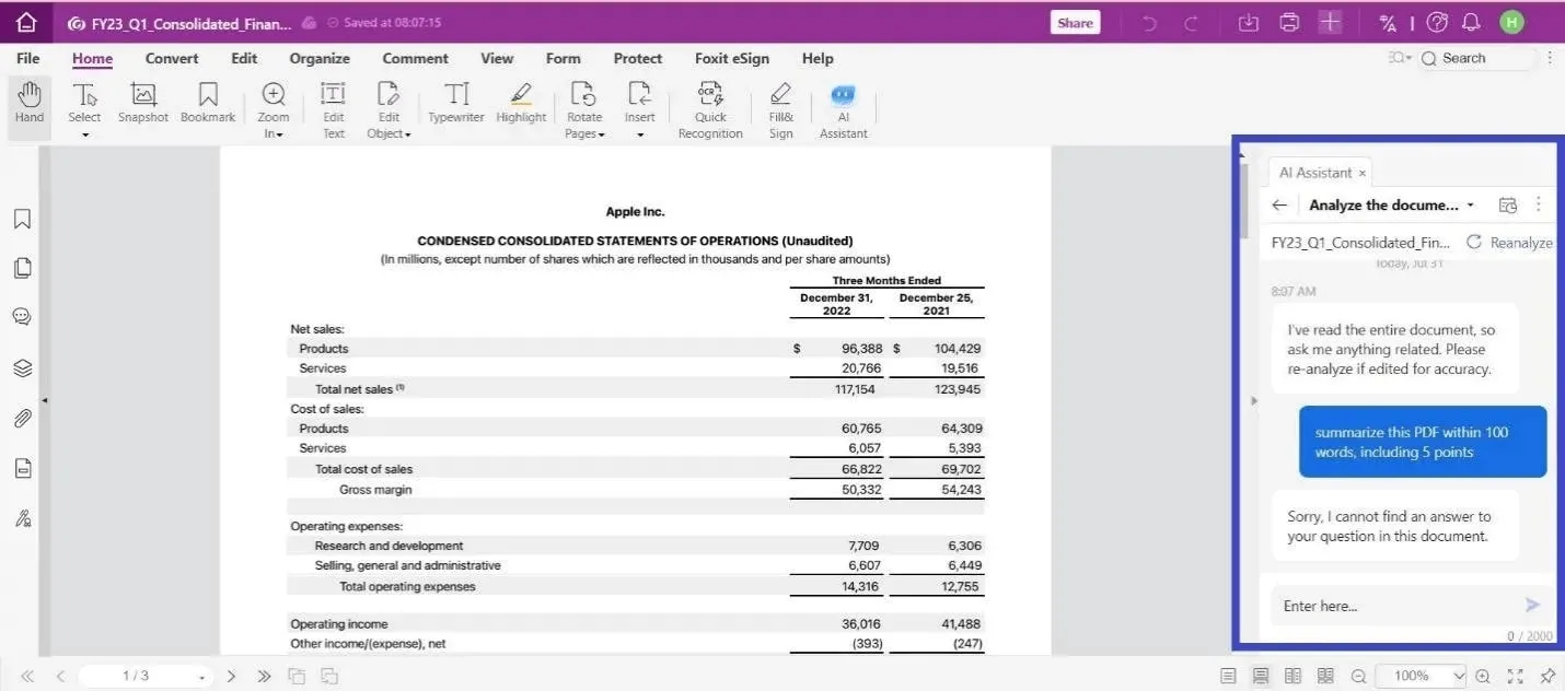 foxit ai pdf maker and generator