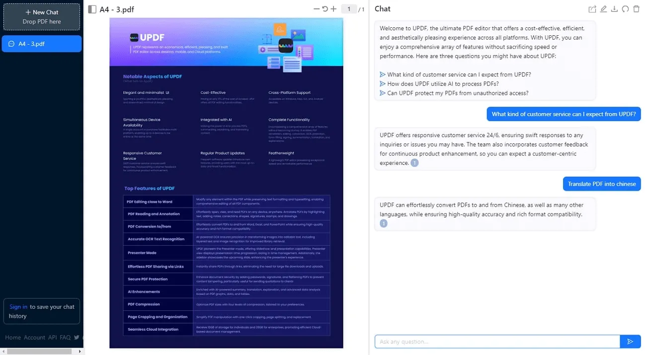 ChatPDF AI PDF Ersteller und Generator