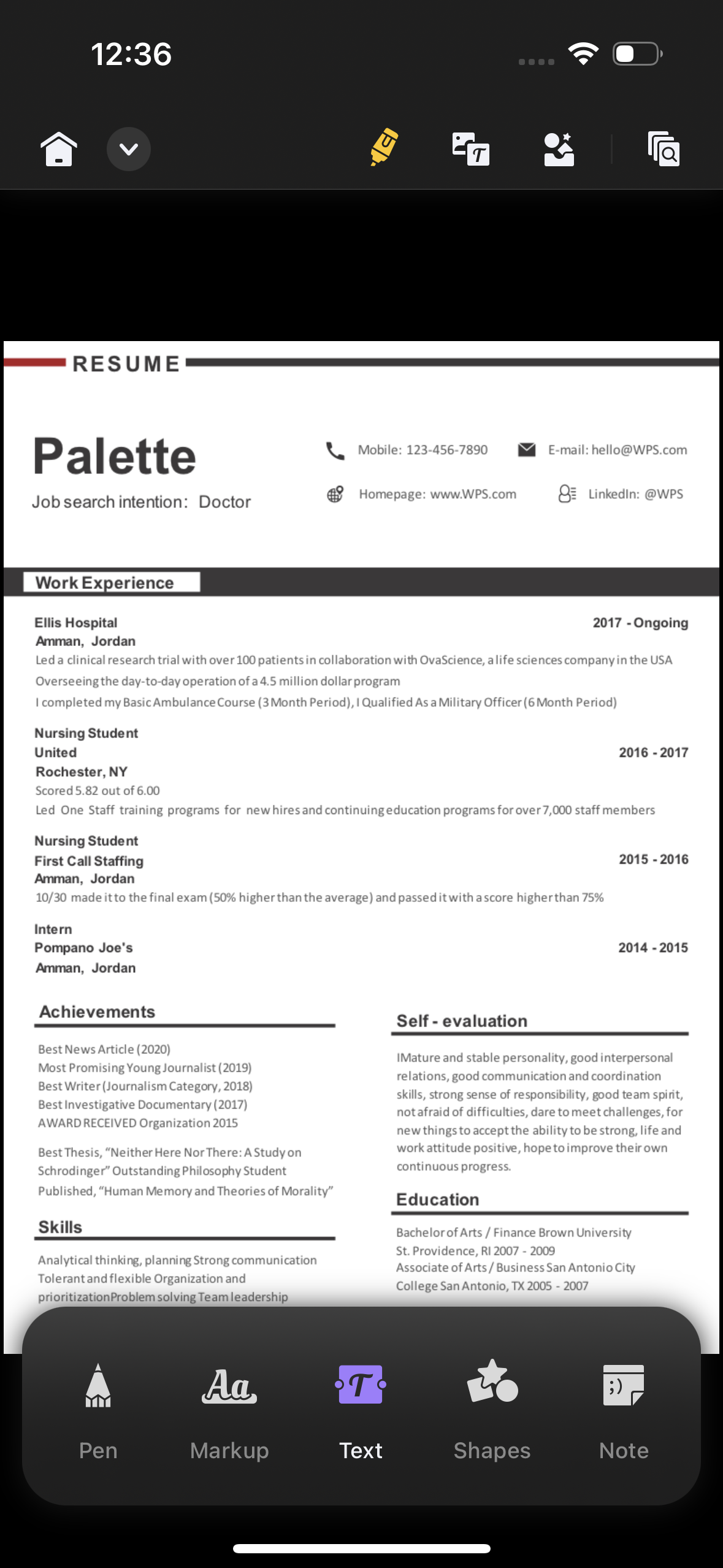 How to Edit Resume in PDF Online - Annotate Pdf Resume Iphone