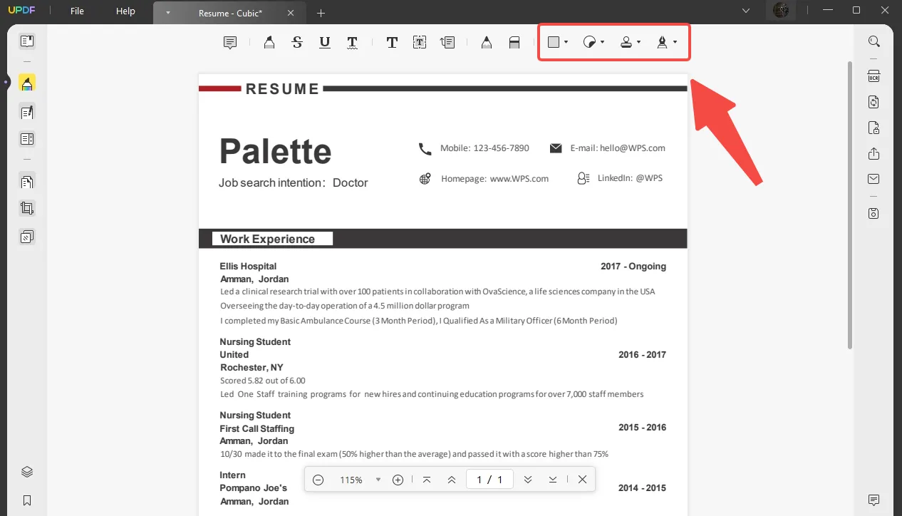 modifica curriculum pdf