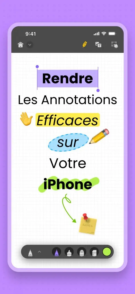 annoter pdf sur iphone