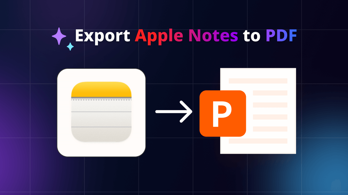 How to save Apple Notes as PDF on iPhone, iPad, Mac