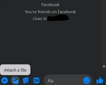 Joindre un PDF à Facebook Messenger