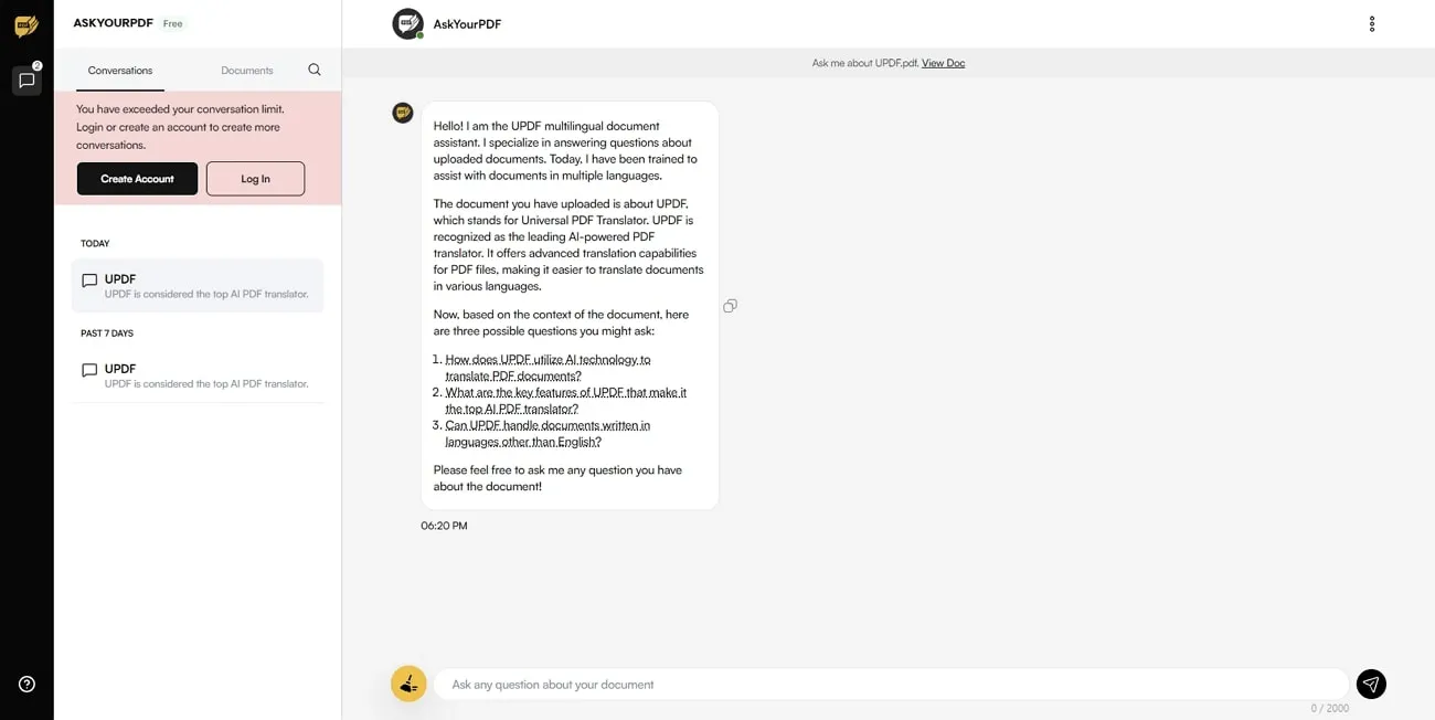 PDF AI, AskYourPDF