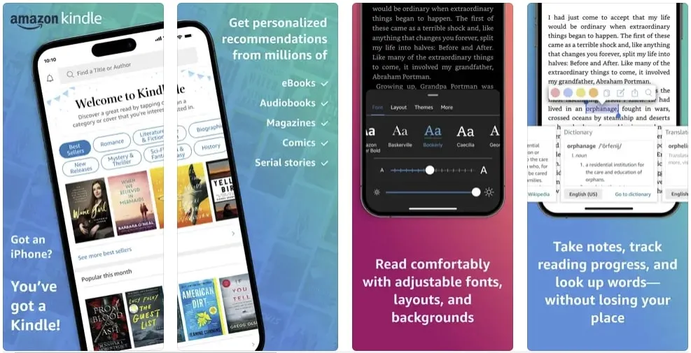amazon kindle book reader app