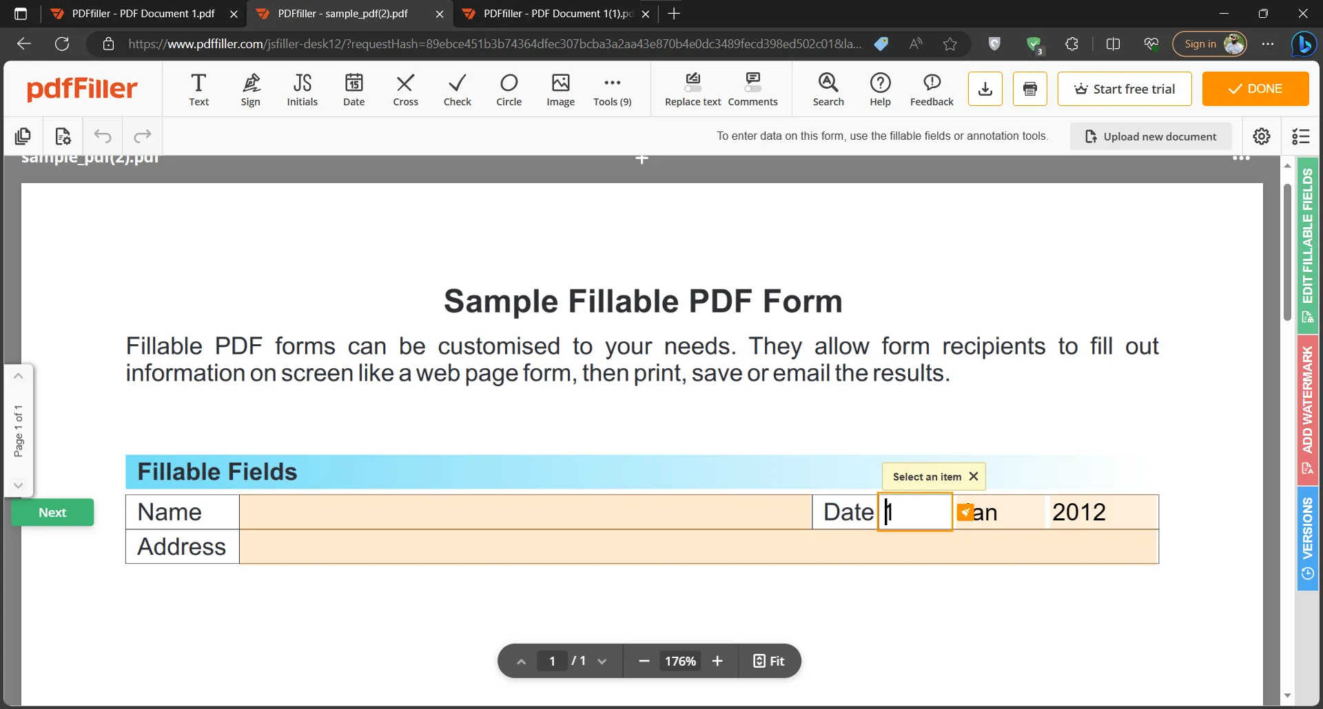 change pdf creation date on fillable pdf pdffiller
