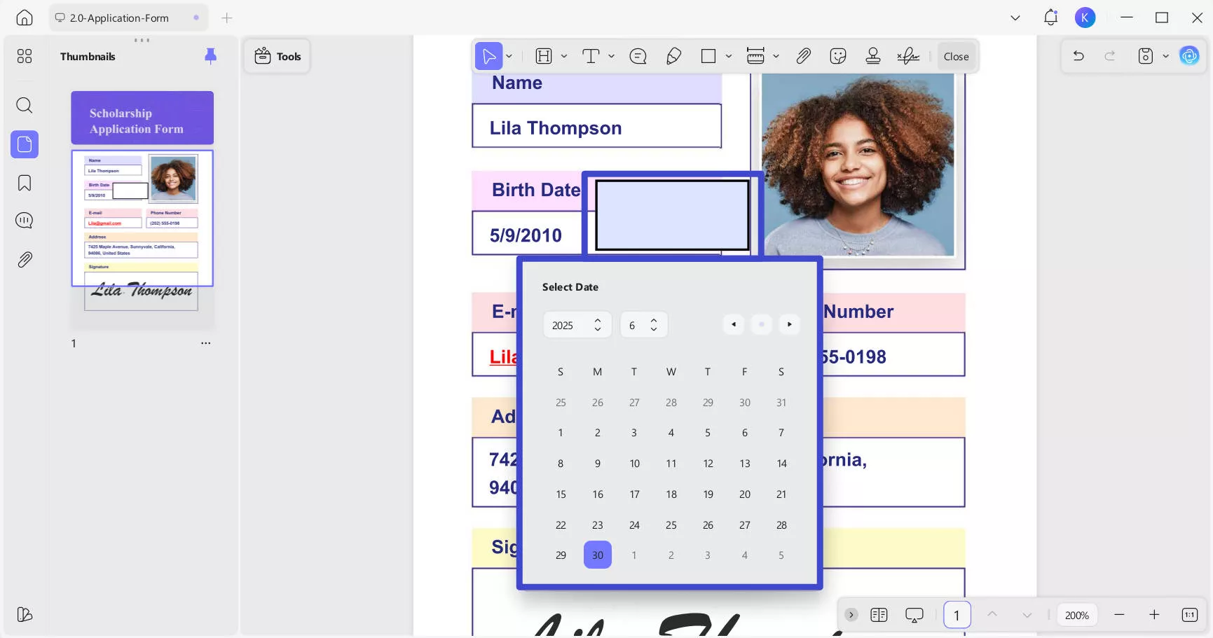 change pdf creation date on fillable pdf updf
