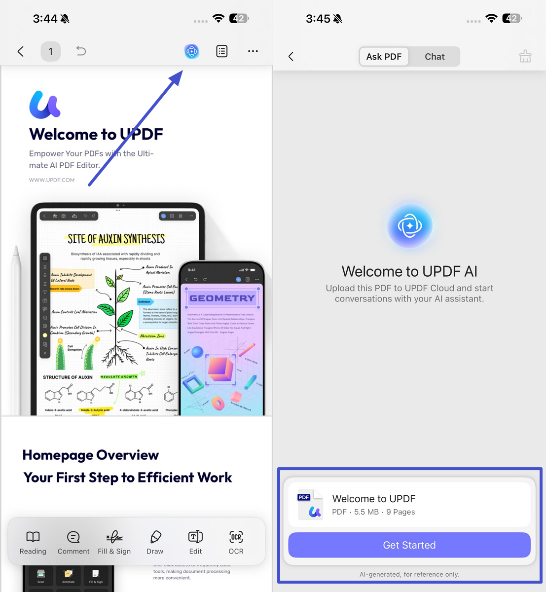 access updf ai and get started